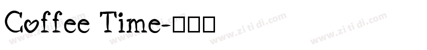 Coffee Time字体转换